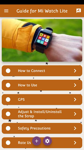 Android application Guide for Mi Watch Lite screenshort