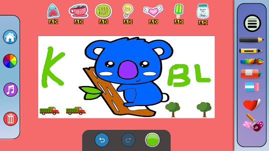 Bleu Koala Coloring Book