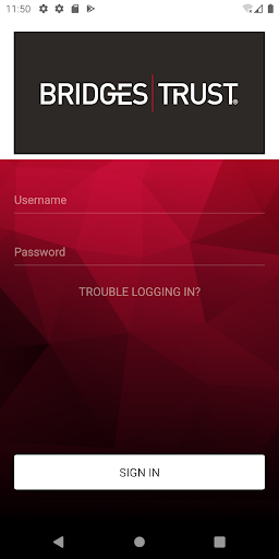Android application BRIDGES TRUST ONLINE screenshort