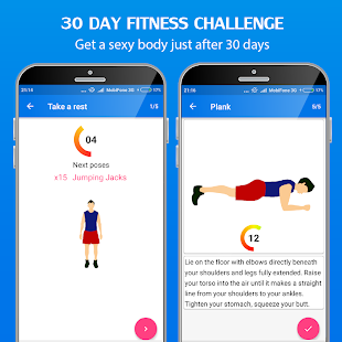 30 Day Home Workouts Screenshot
