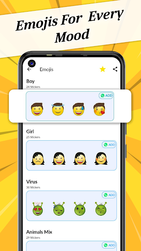 Stickers and Animated Love Emoji