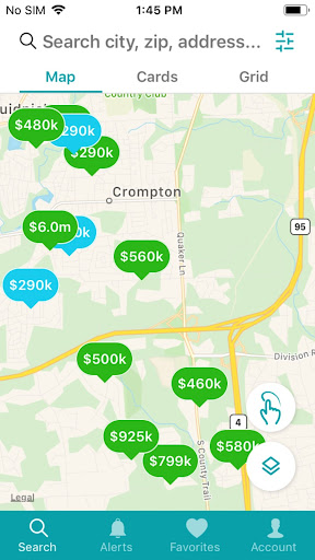 Android application New England Home Search screenshort