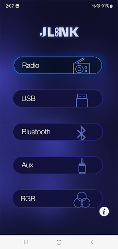Android application Jensen J-Link P2 screenshort