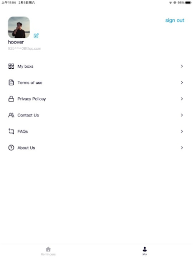 Screenshot of Pill Calendar