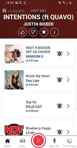 Hot 93.1 Screen 2