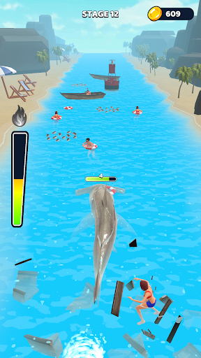 Android application Sharky Jump! screenshort