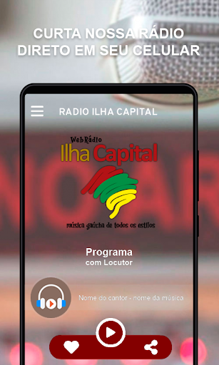 Android application Rádio Ilha Capital screenshort