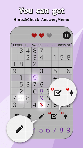 SUDOKU Classic Game Скриншот Игры для Android 2