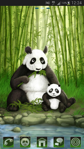 Android application Theme panda GO Launcher EX screenshort