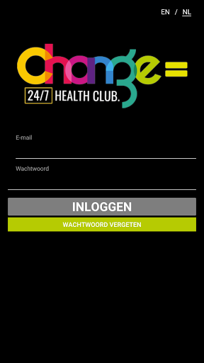Android application Change Health Club screenshort