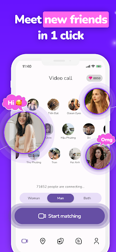 Android application Ravi: Video Chat, Make friends screenshort