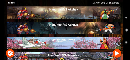 Android application Hanuman Ji Game with Ramayana screenshort