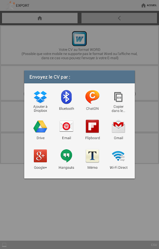 CV Word gratuit by 1cv1-mobile