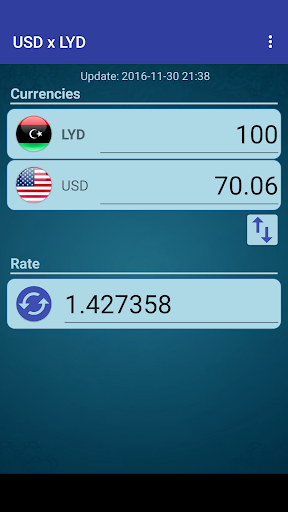 US Dollar to Libyan Dinar Screen 2