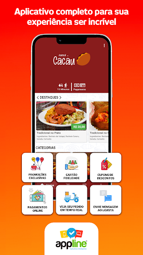Android application Acarajé da Cacau screenshort