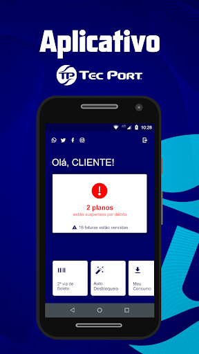 Android application TecPort screenshort