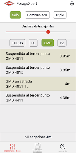 Vista previa de la aplicación