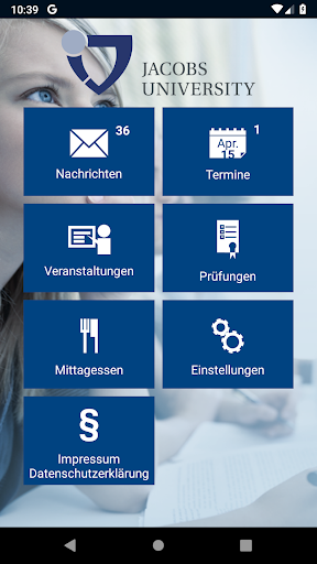 Android application CampusNet Jacobs University screenshort
