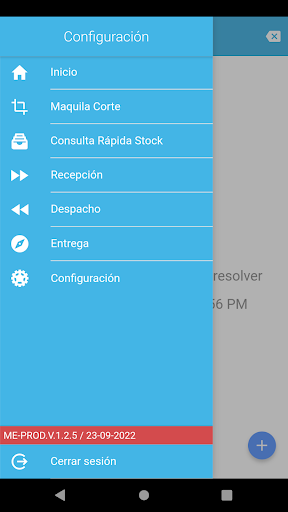 Check WMS Producción Screen 2