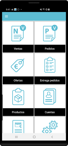 Android application nubbix Ruta Distribución screenshort