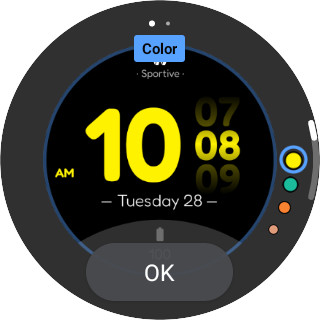 WES5 - Sportive Watch Face Screen 2