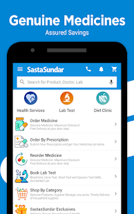 SastaSundar-Genuine Medicine, Pathology, DoctorApp 4.0.1 screenshots 1