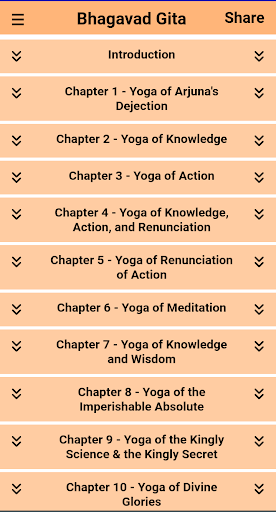 Android application Bhagavad Gita English screenshort