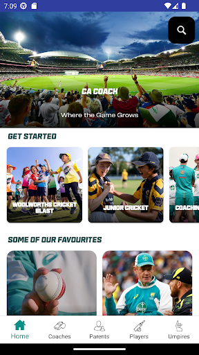 Android application CA Coach screenshort