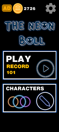 Android application The Neon Ball screenshort