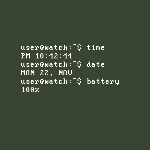 Terminal Watch Face Screen 3