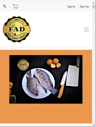 Android application FAD Foods screenshort