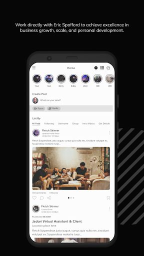 Android application Conquerors Community screenshort