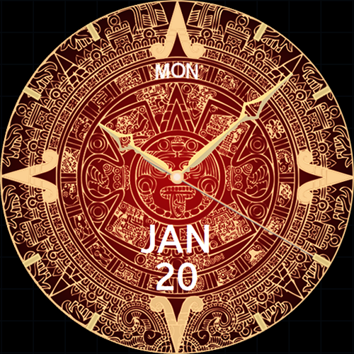 Aztec Calendar Watch Face Screenshot 3 - AppWisp.com