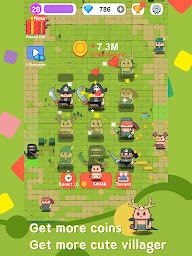 Merge Vill - idle & merge funny villagers