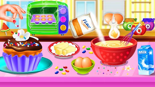 Sweet Bakery Shop Kitchen Game