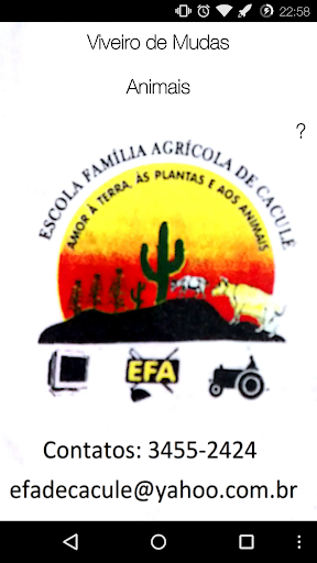 Android application CDCR - EFA - Caculé II screenshort