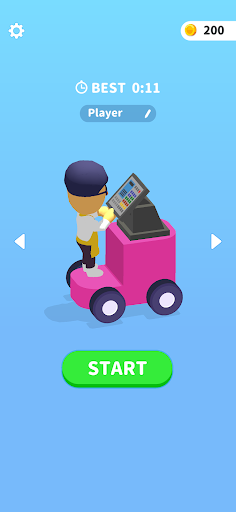 Android application Cashier Race screenshort