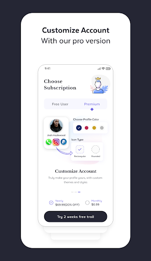 pod – Digital Business Card Screen 3