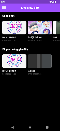 Live Now 360 Screen 2