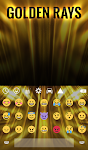 screenshot of Golden Rays Animated Keyboard
