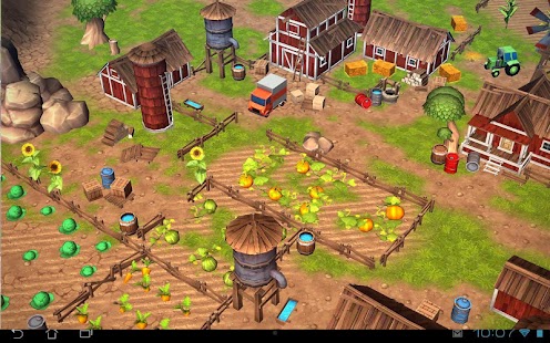 Cartoon Farm 3D Live Wallpaper Ảnh chụp màn hình