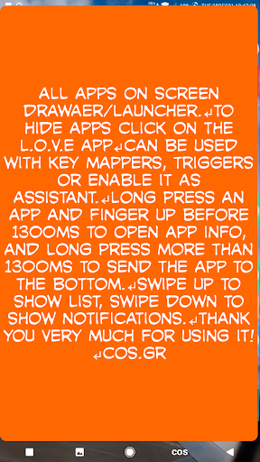 l.o.v.e (sLow) launcher Screen 2
