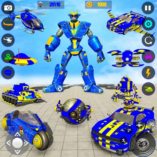 Flying Car Robot Ball Games  Icon