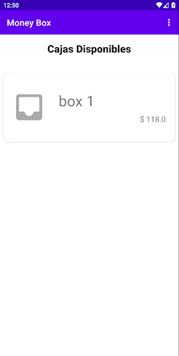 Android application Money Box screenshort