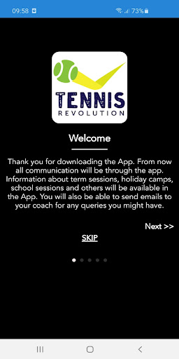 Android application Tennis Revolution screenshort