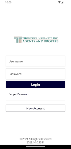 Android application Thompson Insurance Mobile screenshort