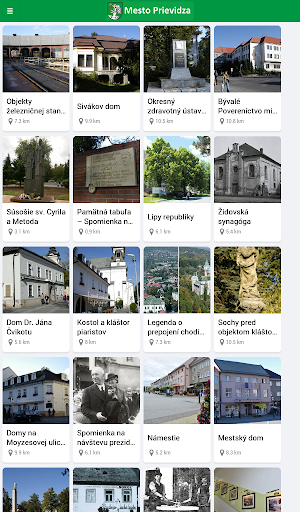 Android application Mesto Prievidza screenshort