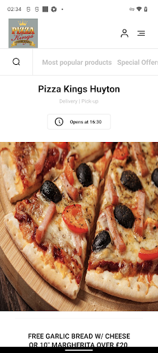 Android application Pizza Kings Huyton screenshort