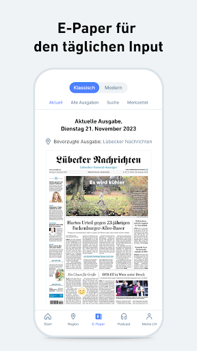 LN - Nachrichten und Podcast Screen 3