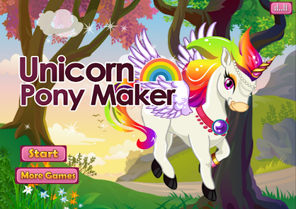 My Unicorn Rainbow - Pony Creator, Games For Girls  screenshots 1